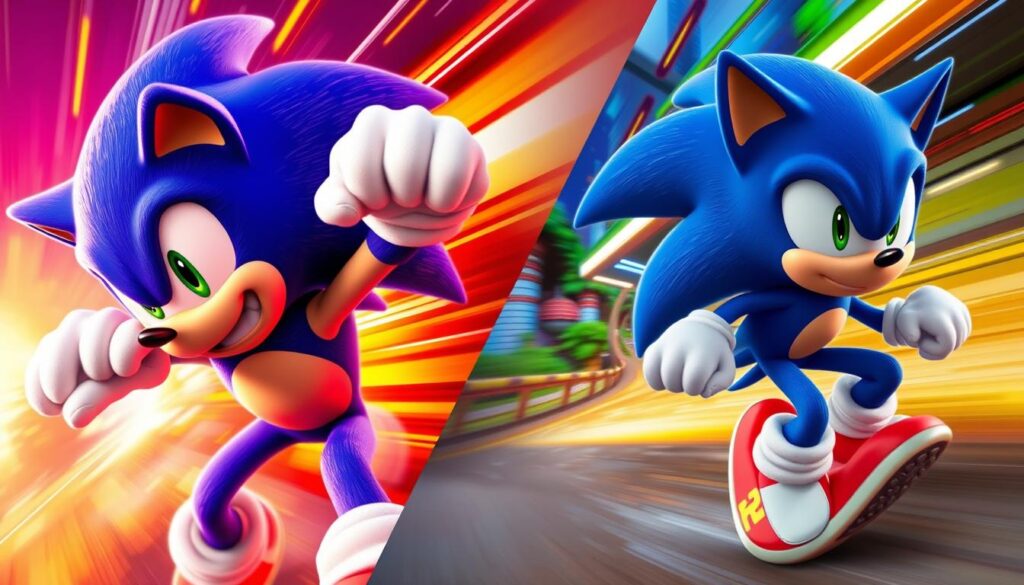 sonic movie vs games